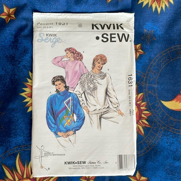 Vintage 1987 Kwik Sew pattern - Picture 1 of 7